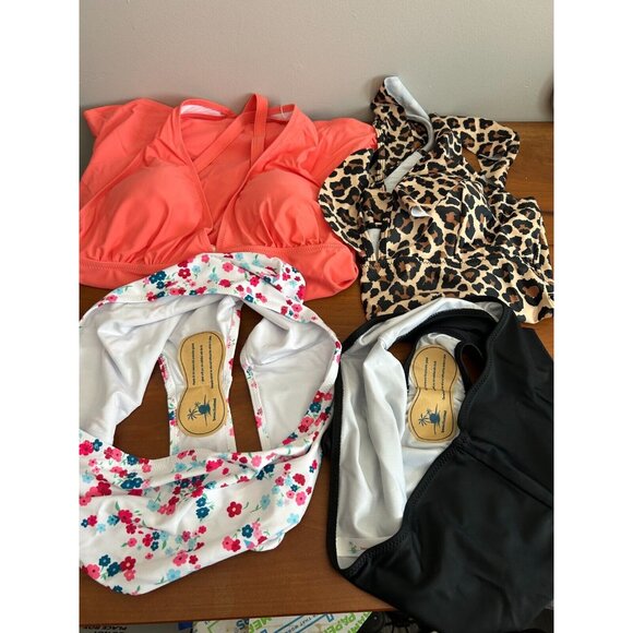 LOT OF 2  Bikini Swimwear Women's Swimsuits Ruffle Shoulder Tankini Sex SIZE XL - Picture 5 of 9